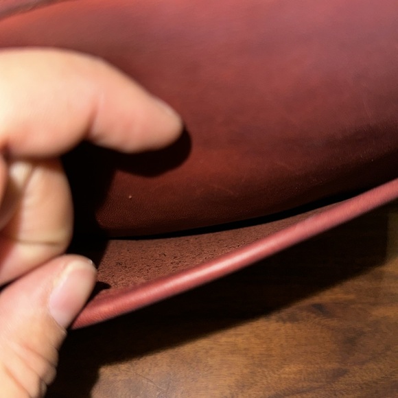 COACH 9901 Vintage Leather Chester Canteen Purse Crossbody Bag brass Zipper - Picture 8 of 11